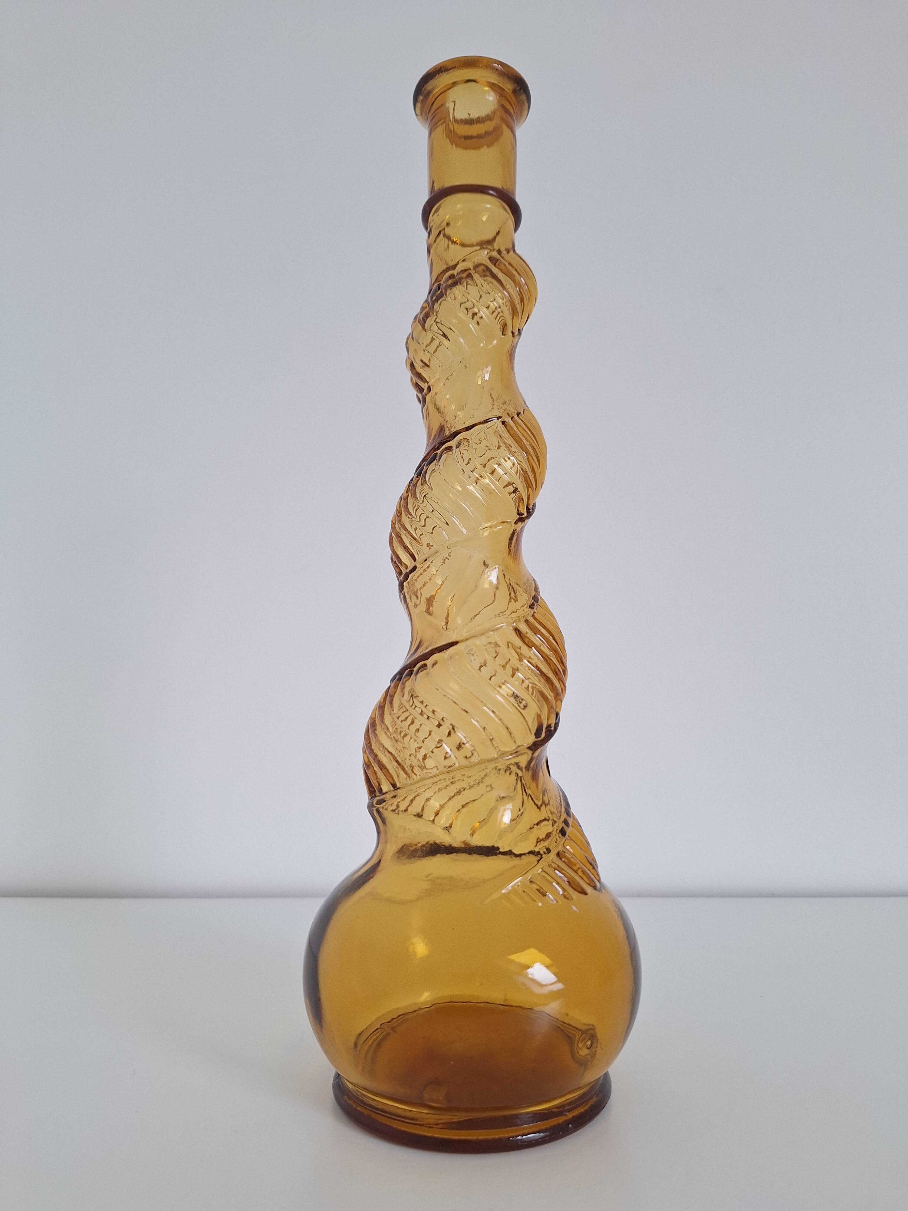 Vintage amber candle holder