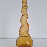 Vintage amber candle holder