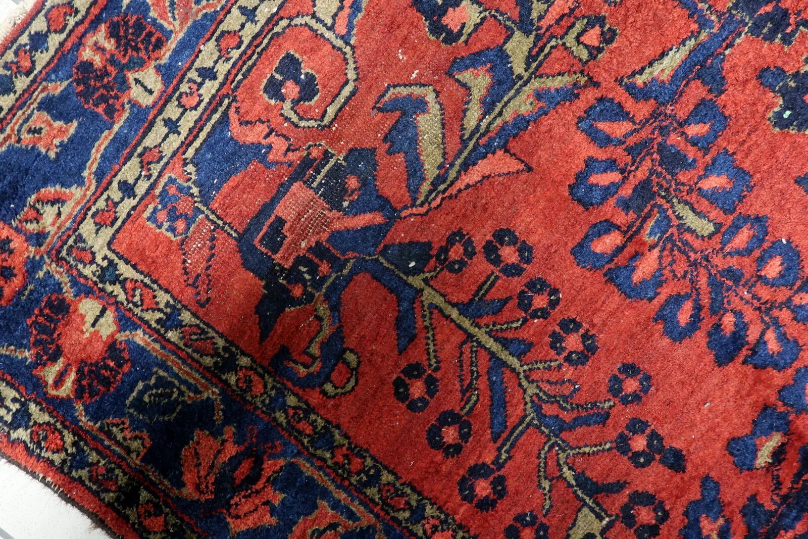 Antique Persian Lilihan handmade rug 173 x 200 cm 1920s - 1C1216