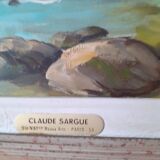 Painting signed claude sargue