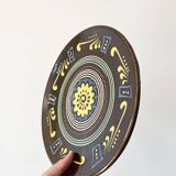 Large brown ceramic platter, 1960