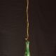 Art Deco Brass and Painted Terracotta Chandelier, 1950s