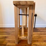 Établi en bois massif restauré