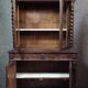 Buffet library two-body antique carved wooden.