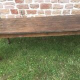 Farmhouse table in pine and beech