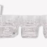 Glass service for 6, 17 pieces Sergio Asti for Arnolfo di Cambio.