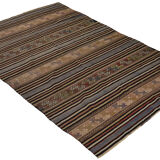 Anatolian handmade kilim rug 230 cm x 138 cm