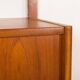 Danish mid century teak wall unit, 1960s
