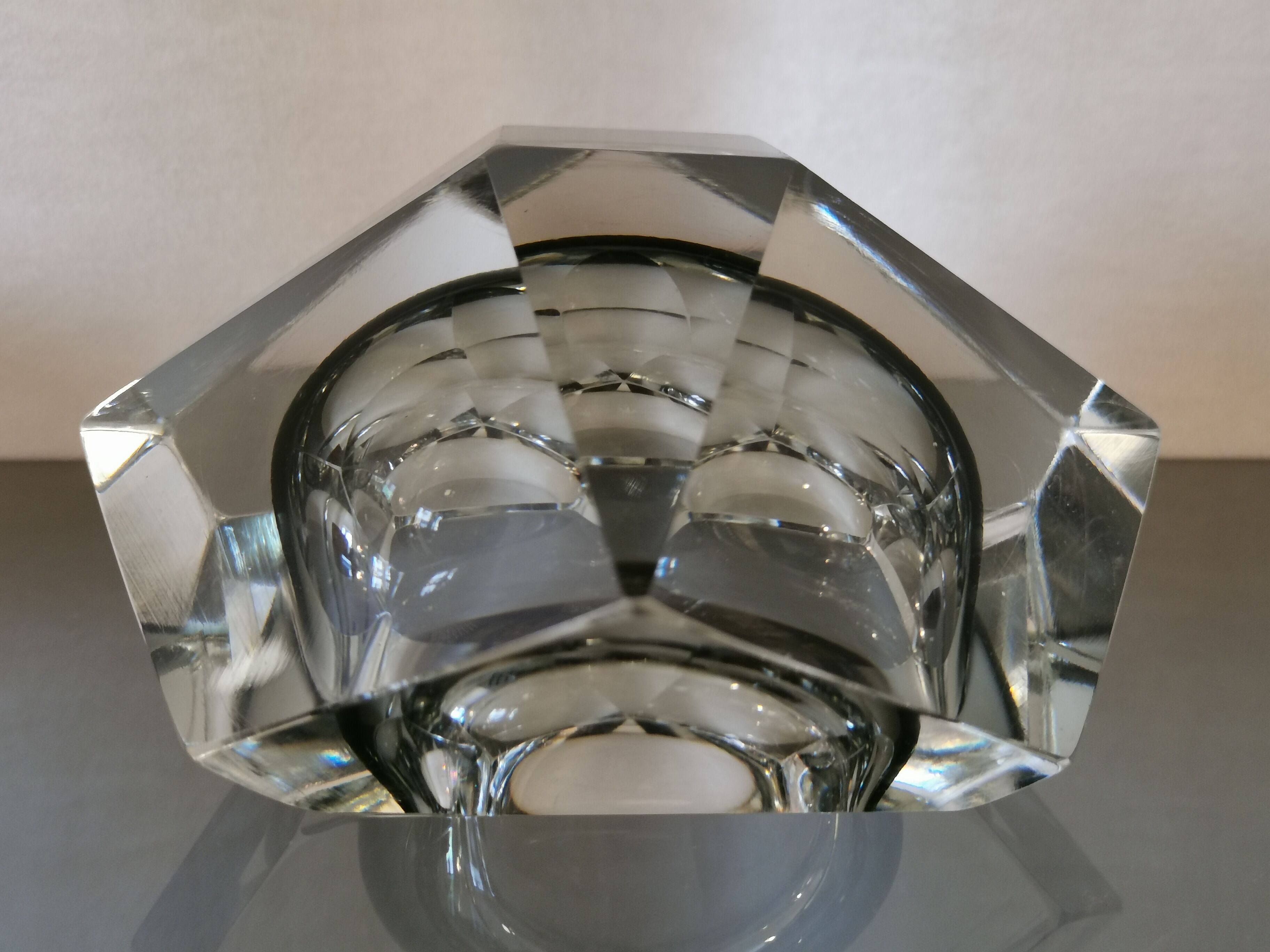 Murano glass ashtray by Flavio Poli for Seguso 60s