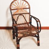 Fauteuil en rotin enfant
