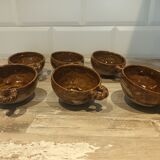 6 ceramic potter's cups for wine/cider tasting "Sancerre"