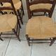 6 chairs straw and wood farmhouse old monastery
