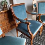 Fauteuil et 2 chaises style Louis XVI