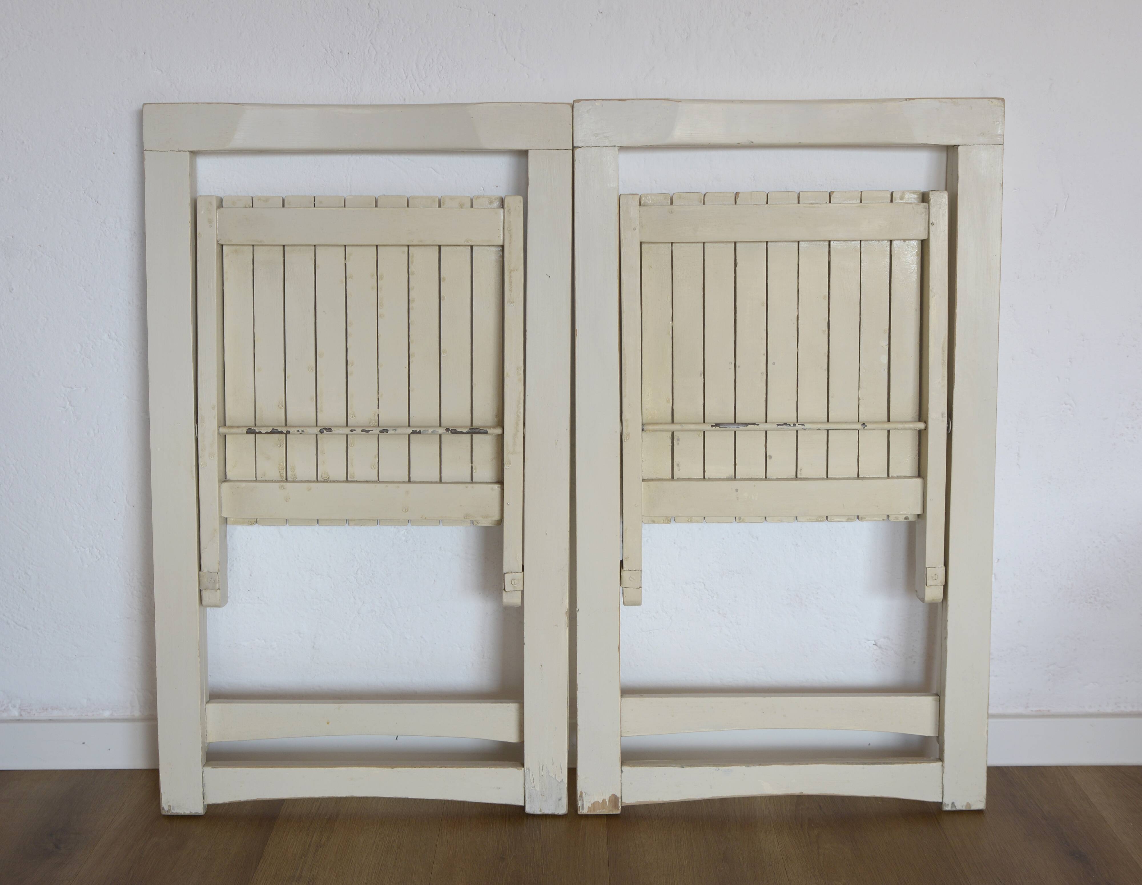 Set of 2 Trieste Folding Chairs Vintage from 1960's