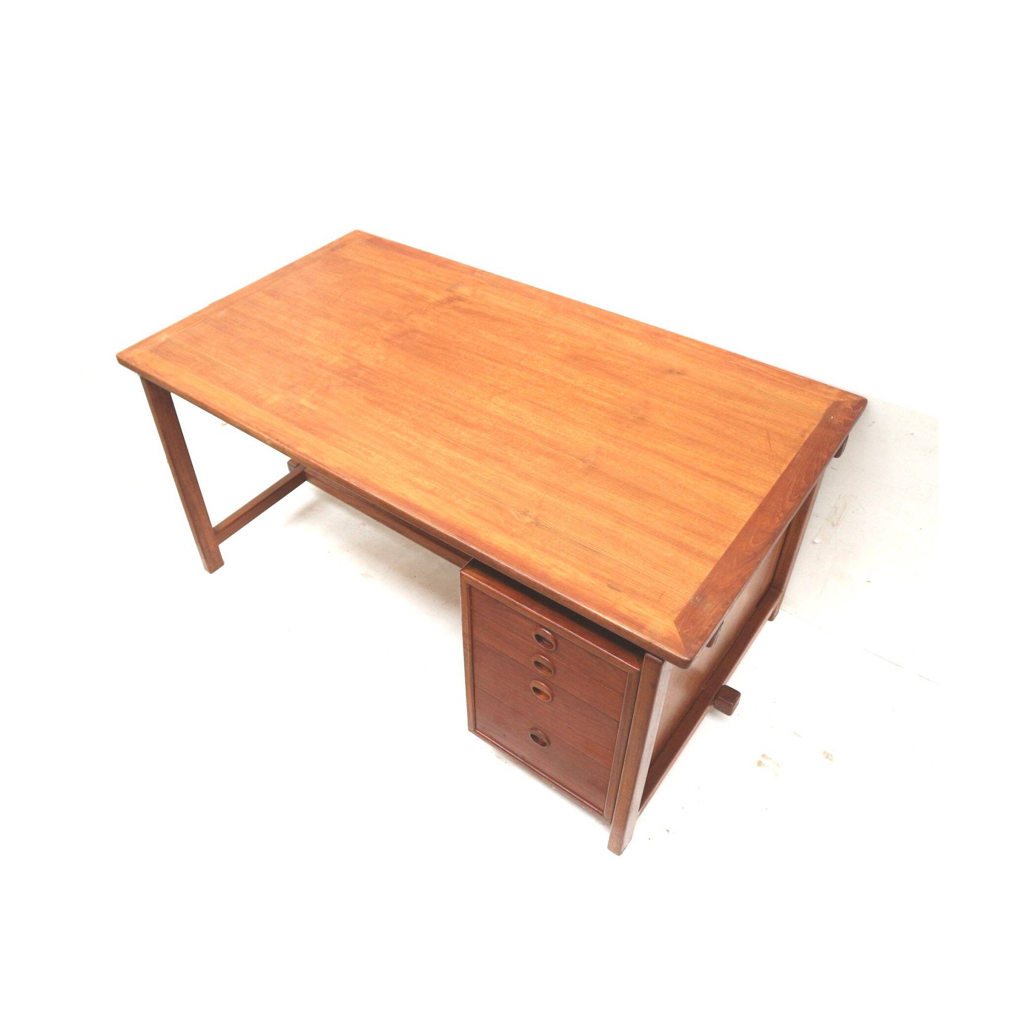 Danish design large vintage executive desk made in the 1960s