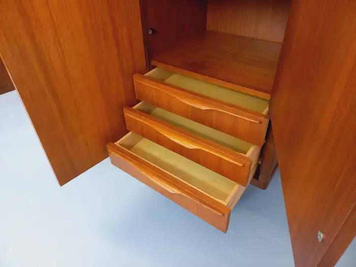 Vintage Scandinavian teak wardrobe – 1960s