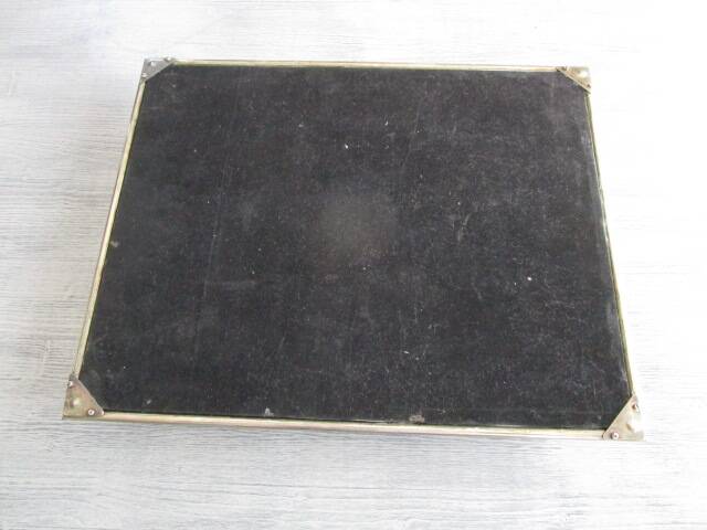 Large antique art deco mirror tray