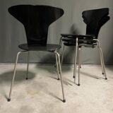 Set of 4 Mosquito chairs by Arne Jacobsen 1960 for Fritz Hansen.