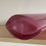 Vintage pink glass paste vase