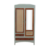 Armoire vintage style parisienne cannage