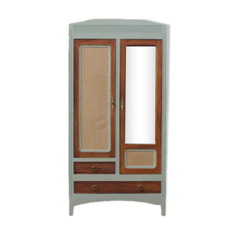 Vintage wardrobe Parisian style cannage