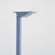 ID-S floor lamp in gray lacquered metal by Ettore Sottsass, Zumtobel, circa 1987