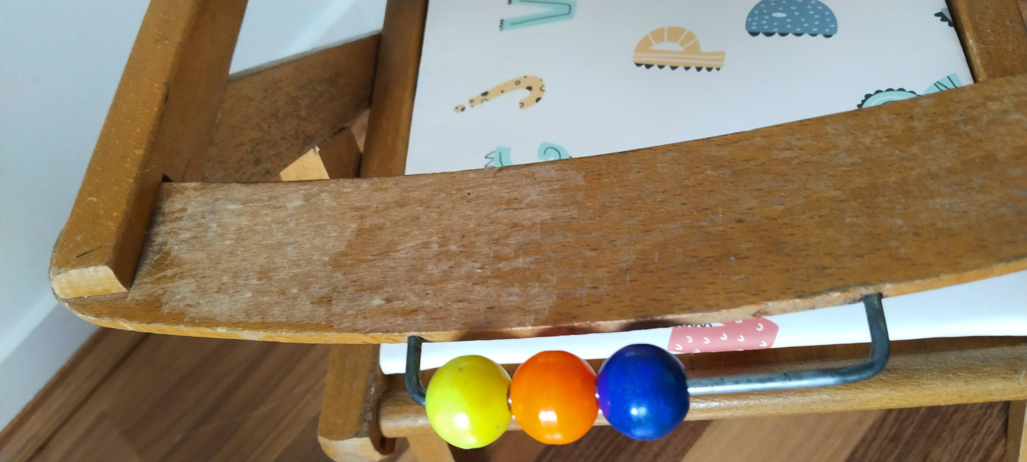 Potty chair, wooden armchair for children, Baumann style