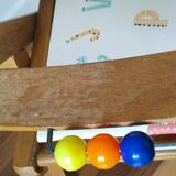 Potty chair, wooden armchair for children, Baumann style