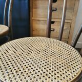 Series of 4 ZPM Radomsko bistro chairs for Thonet