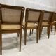 Série de six chaises cannées