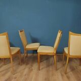 Ensemble de 4 chaises modernes, Danemark, années 1950