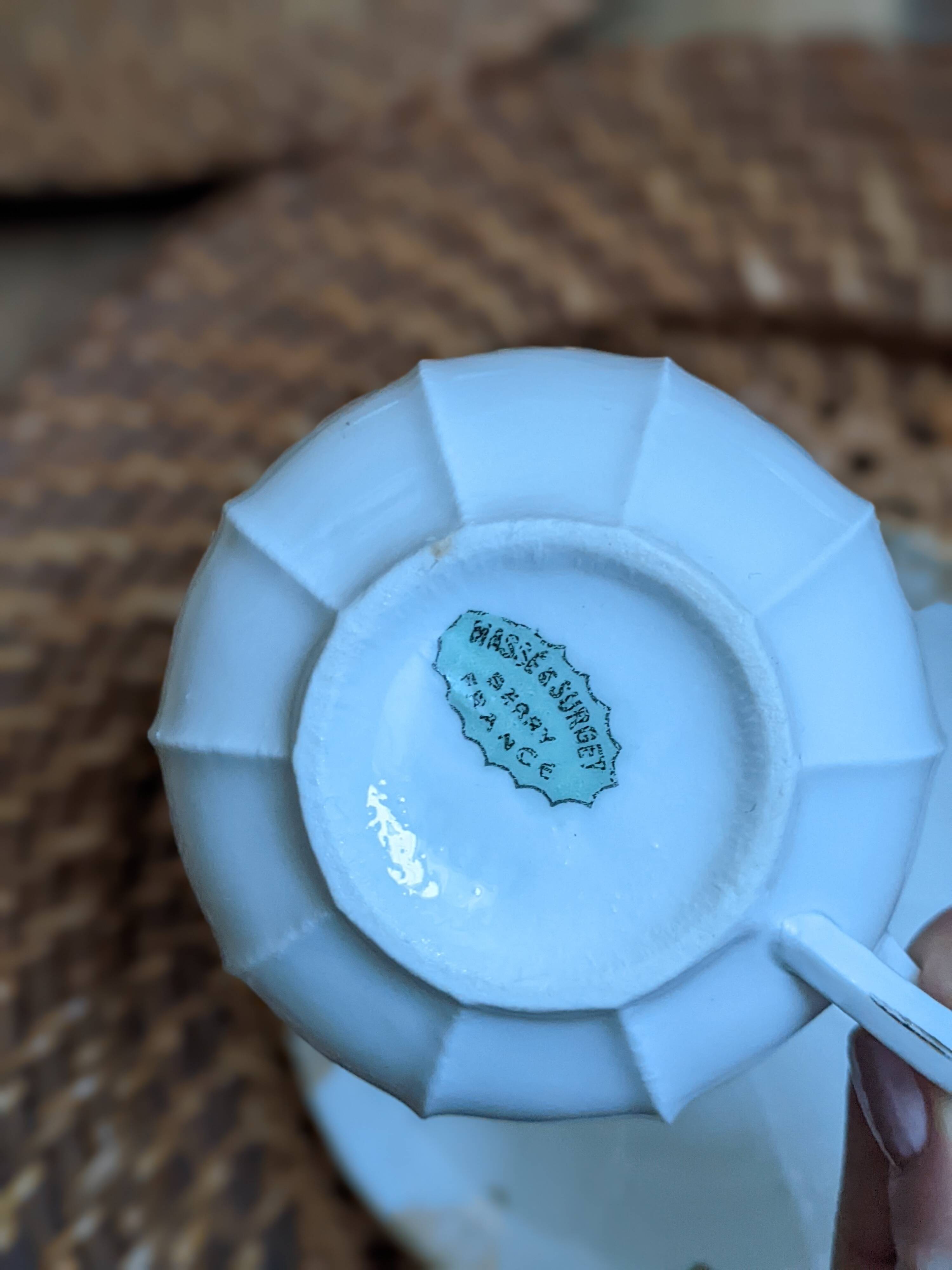 Vintage tea coffee service fine porcelain art deco gilded