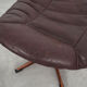 Leather footstool H.W. Klein 1960