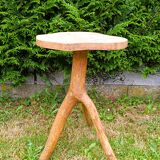 Brutalist art deco pedestal table