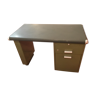 Khaki metal desk