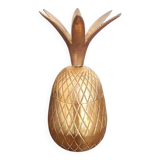 Vide-poche en laiton figurant un ananas