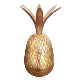Vide-poche en laiton figurant un ananas