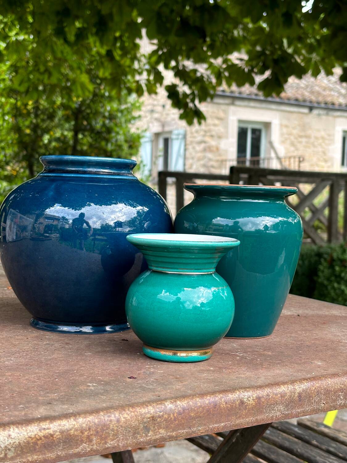 Mini ceramic ball vase