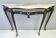 Vintage Bronze Console Table with a Portuguese Pink Marble Top