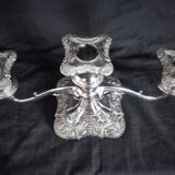 Candlestick in silver metal