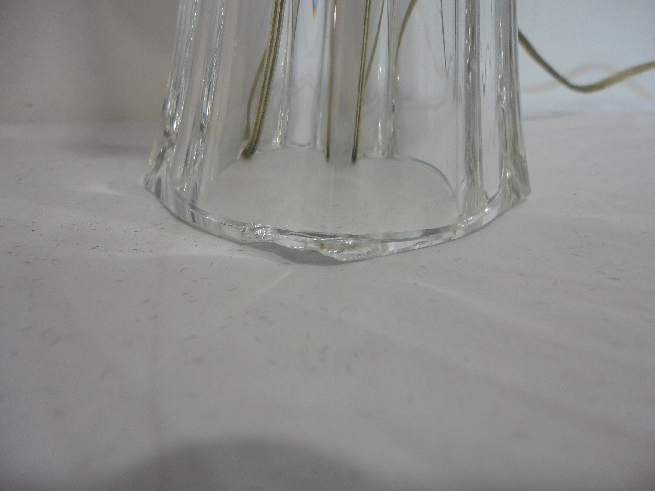 Lampe en verre vintage
