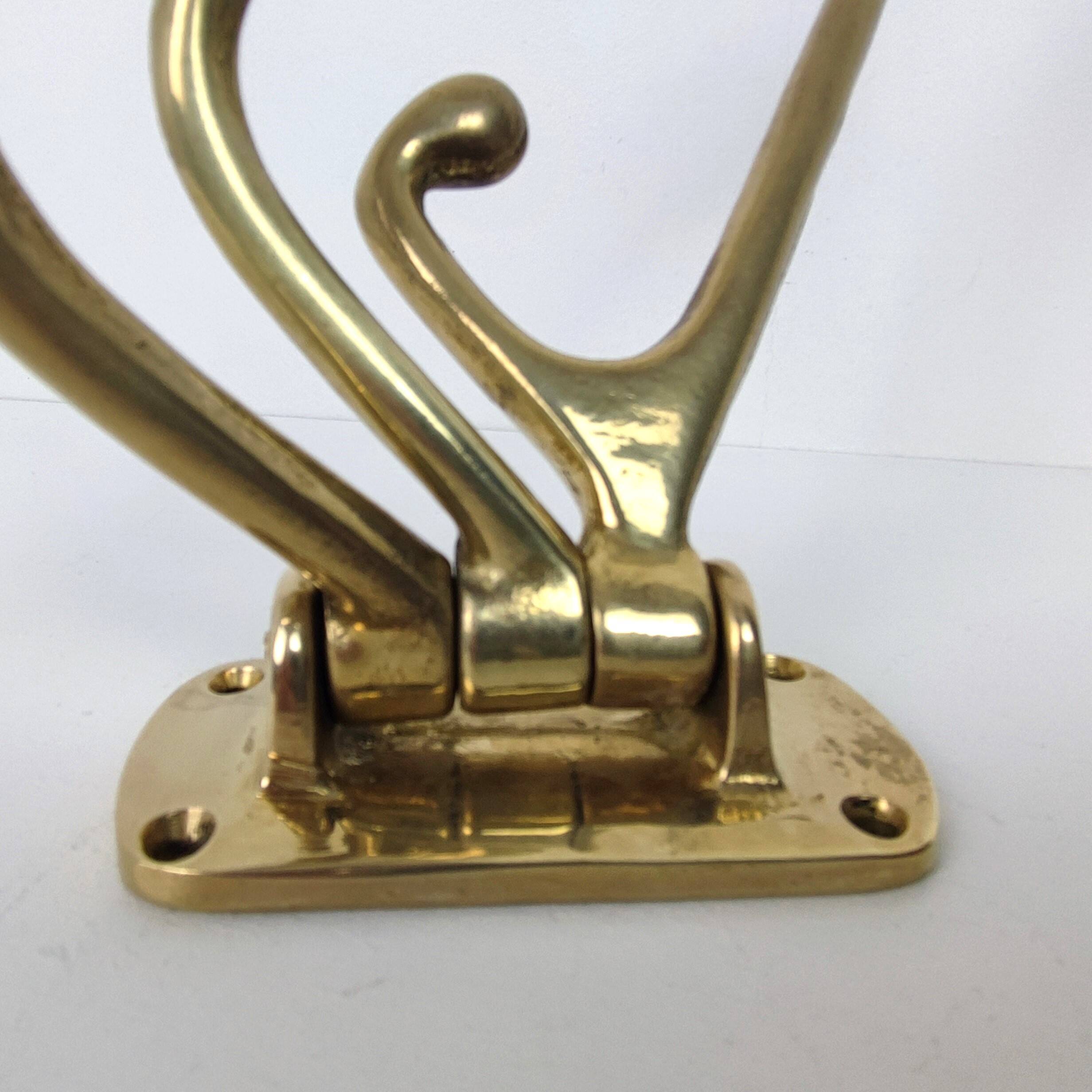 Brass coat hook