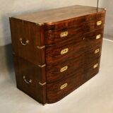 Commode De Marine avec écritoire à Deux Corps En Acajou XIXème Angleterre
