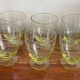 6 glasses yellow to orangeade