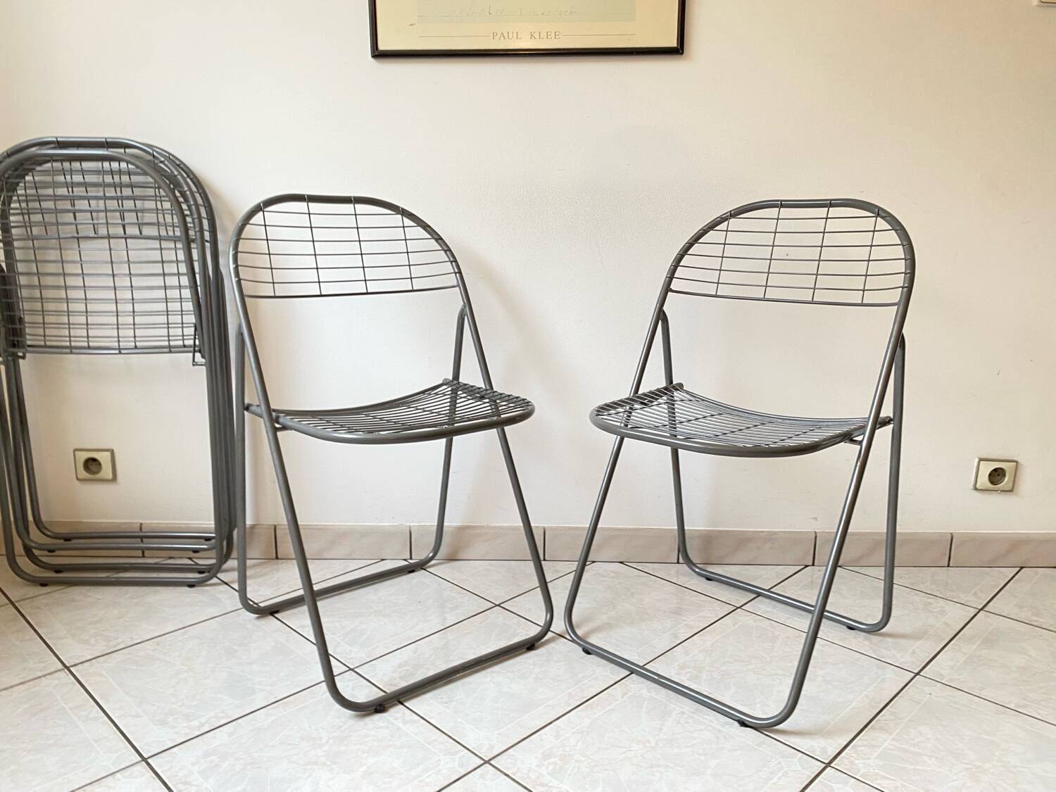 2 folding chairs Äland IKEA design Niels Gammelgaard vintage 90s