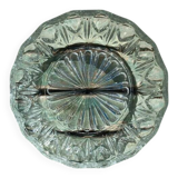 Cut glass salad bowl