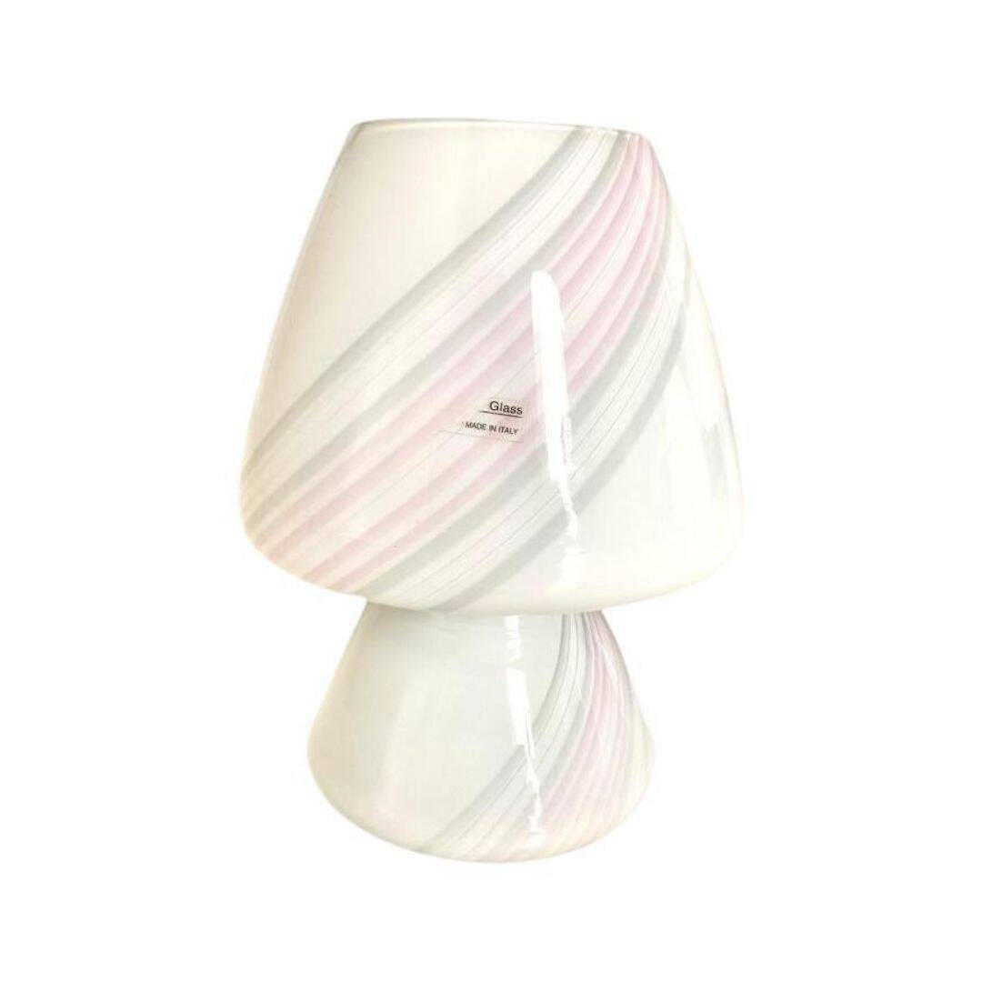 Vintage Murano mushroom table lamps, set of three, Maestri Muranesi, Italy 1970s