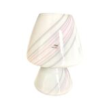 Vintage Murano mushroom table lamps, set of three, Maestri Muranesi, Italy 1970s