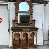 Workshop of Giuseppe Parvis - Large console and its mirror Egypt around 1880