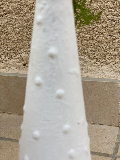 Lot de 3 vases vintage blancs